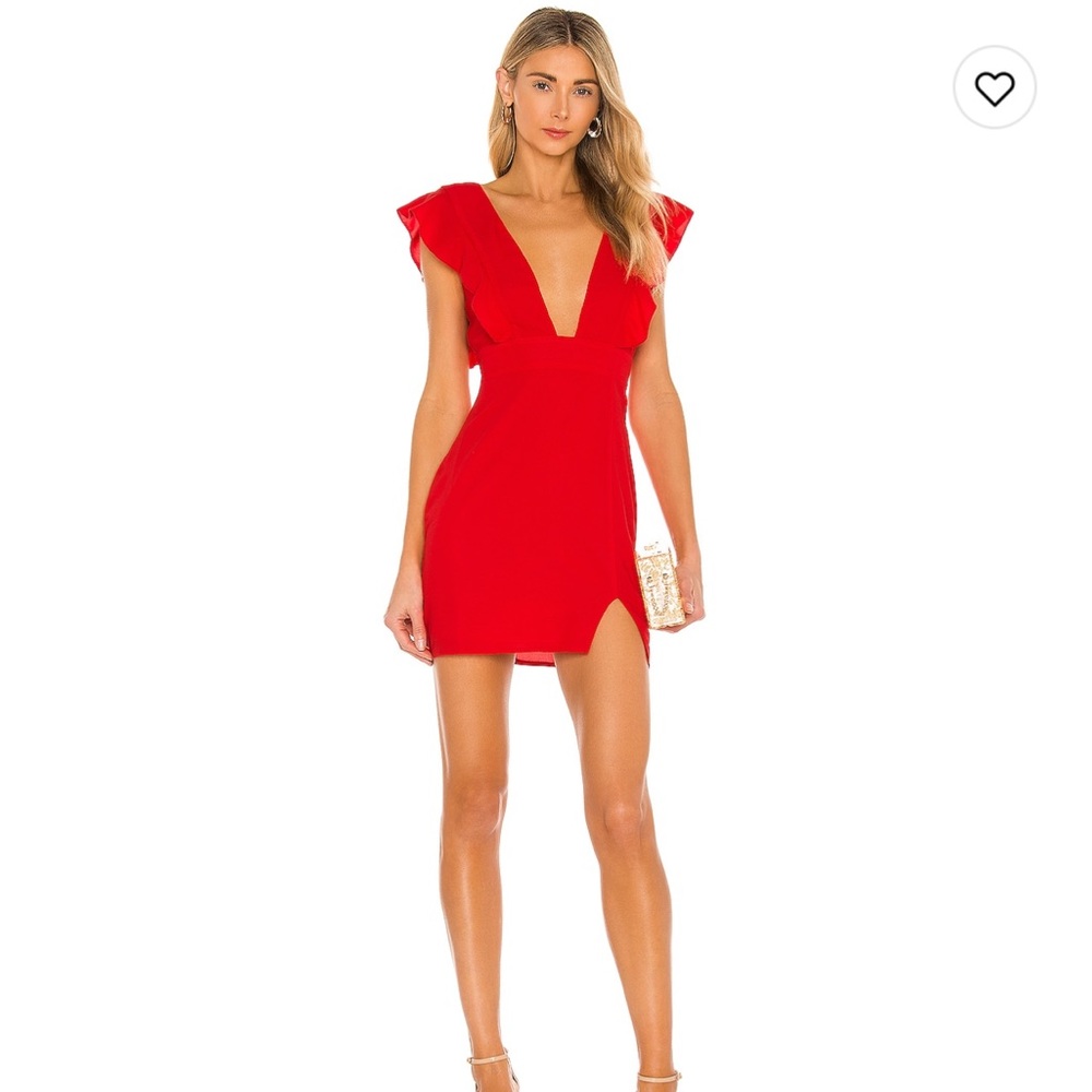Revolve Harlow Mini Dress in Red - NWT